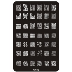 Matrita Stampila unghii #CK02 Matrita stampila unghii